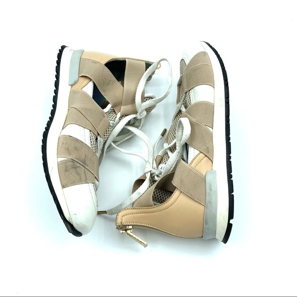 Vionnet Paris Leather Lace Up Sneaker sz 5.5 - Picture 4 of 6